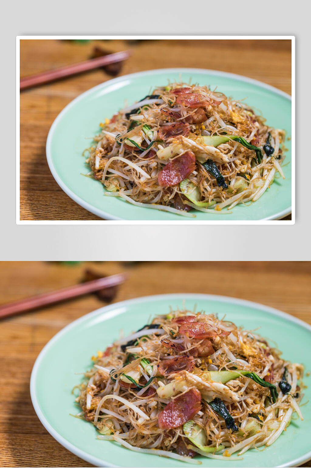 豆芽牛肉炒面炒饭摄影图片素材