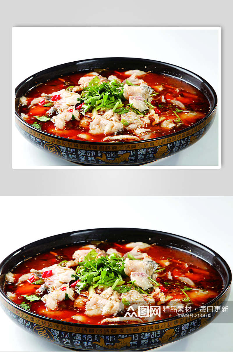 精选红油酸菜鱼食品摄影图片素材