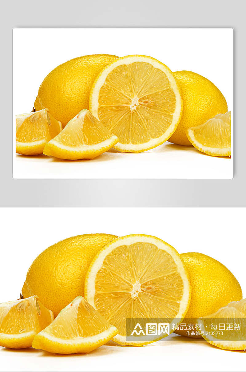 白底橙子食品图片素材