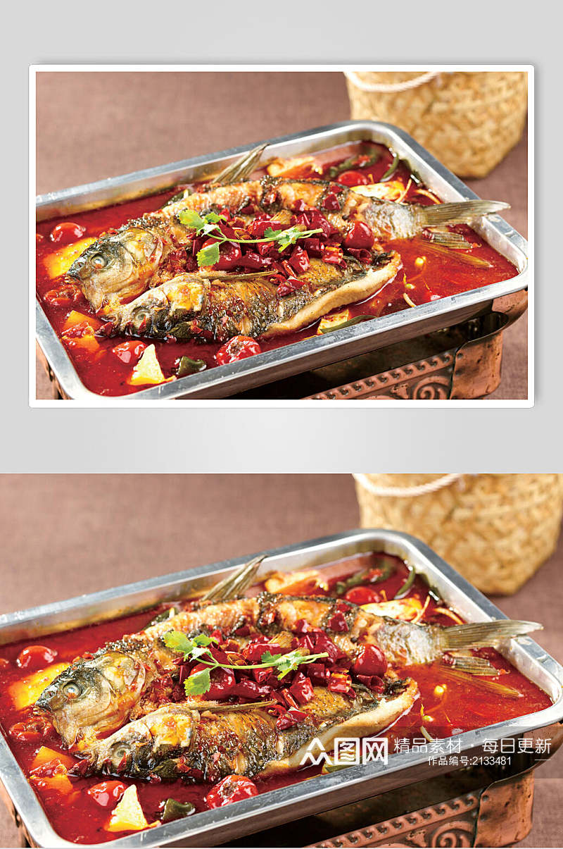 营养美味精选烤鱼食物图片素材