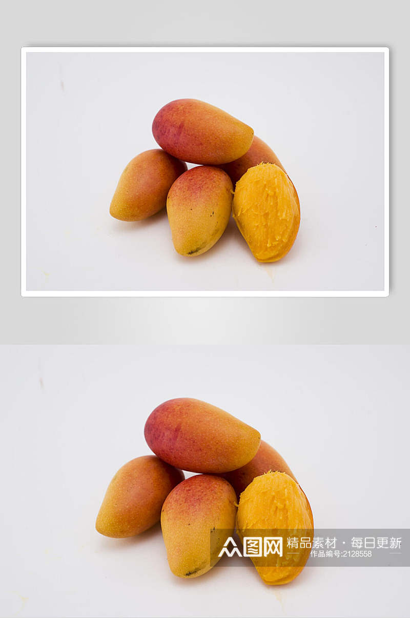 新鲜芒果水果高清图片素材