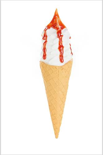 甜筒冰淇淋水果食品图片