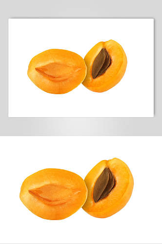 白底当季水果杏食品摄影图片