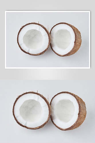 新鲜椰子食品摄影图片
