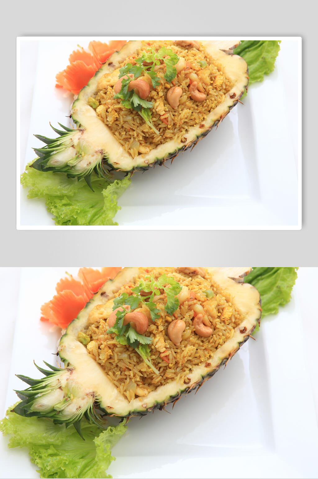 菠萝炒饭摄影图片素材