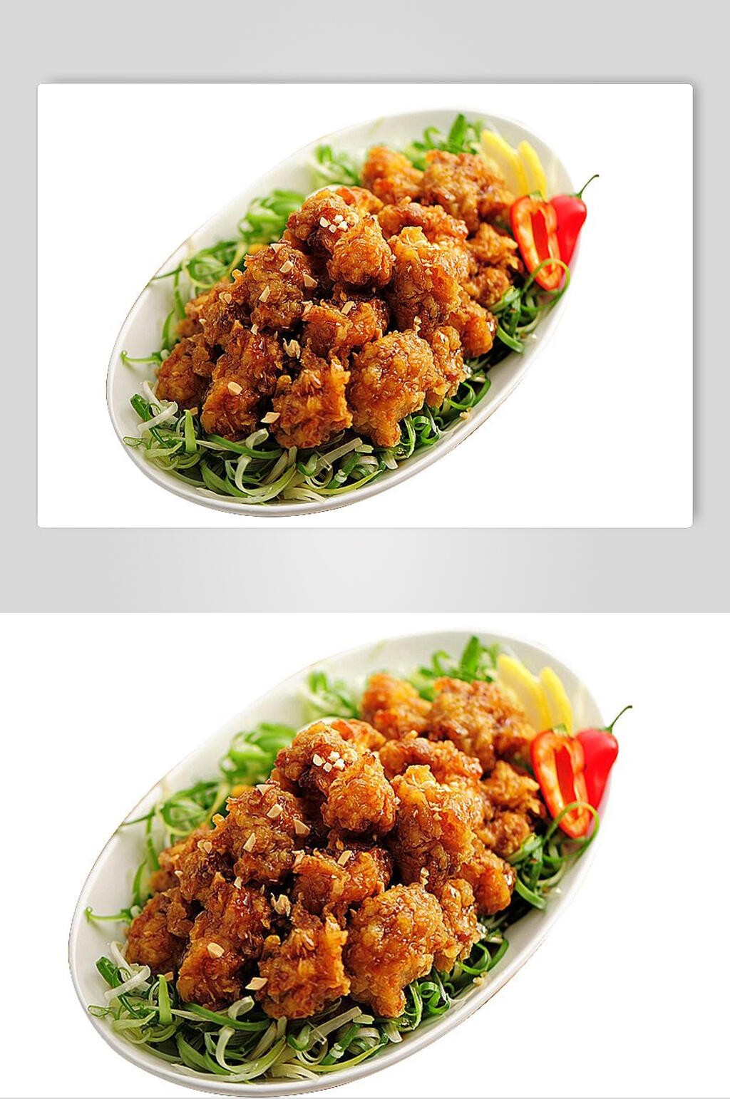 招牌韩式炸鸡小食高清图片素材