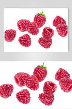 白底美味树莓食品实拍图片