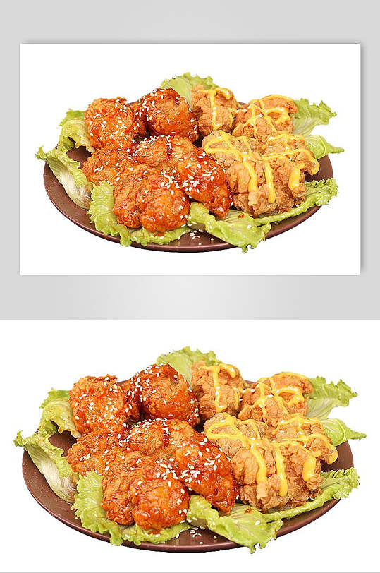 招牌韩式炸鸡小食食品图片