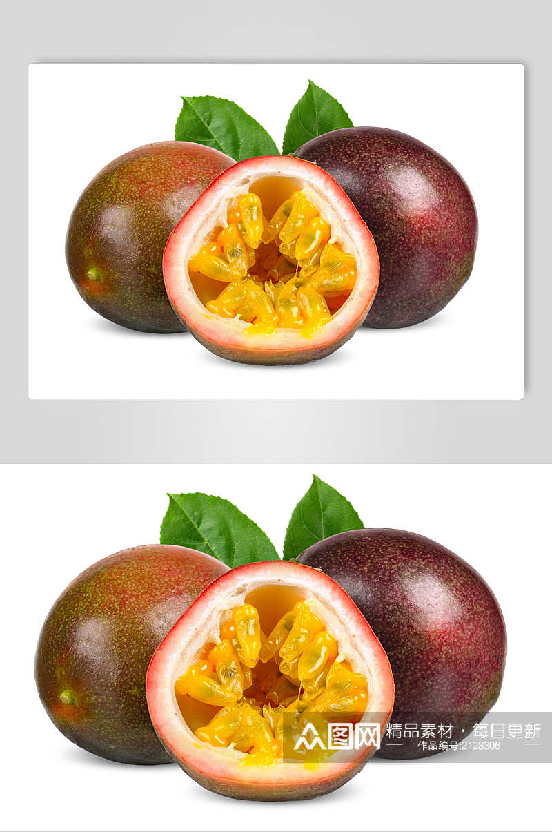 新鲜百香果食品摄影图片素材