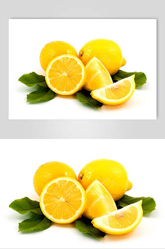 金黄美味柠檬高清图片