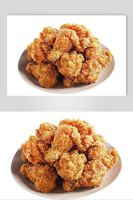 韩式鸡块炸鸡小食摄影图片
