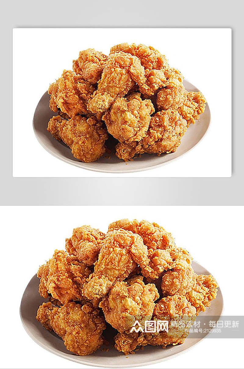 韩式鸡块炸鸡小食摄影图片素材