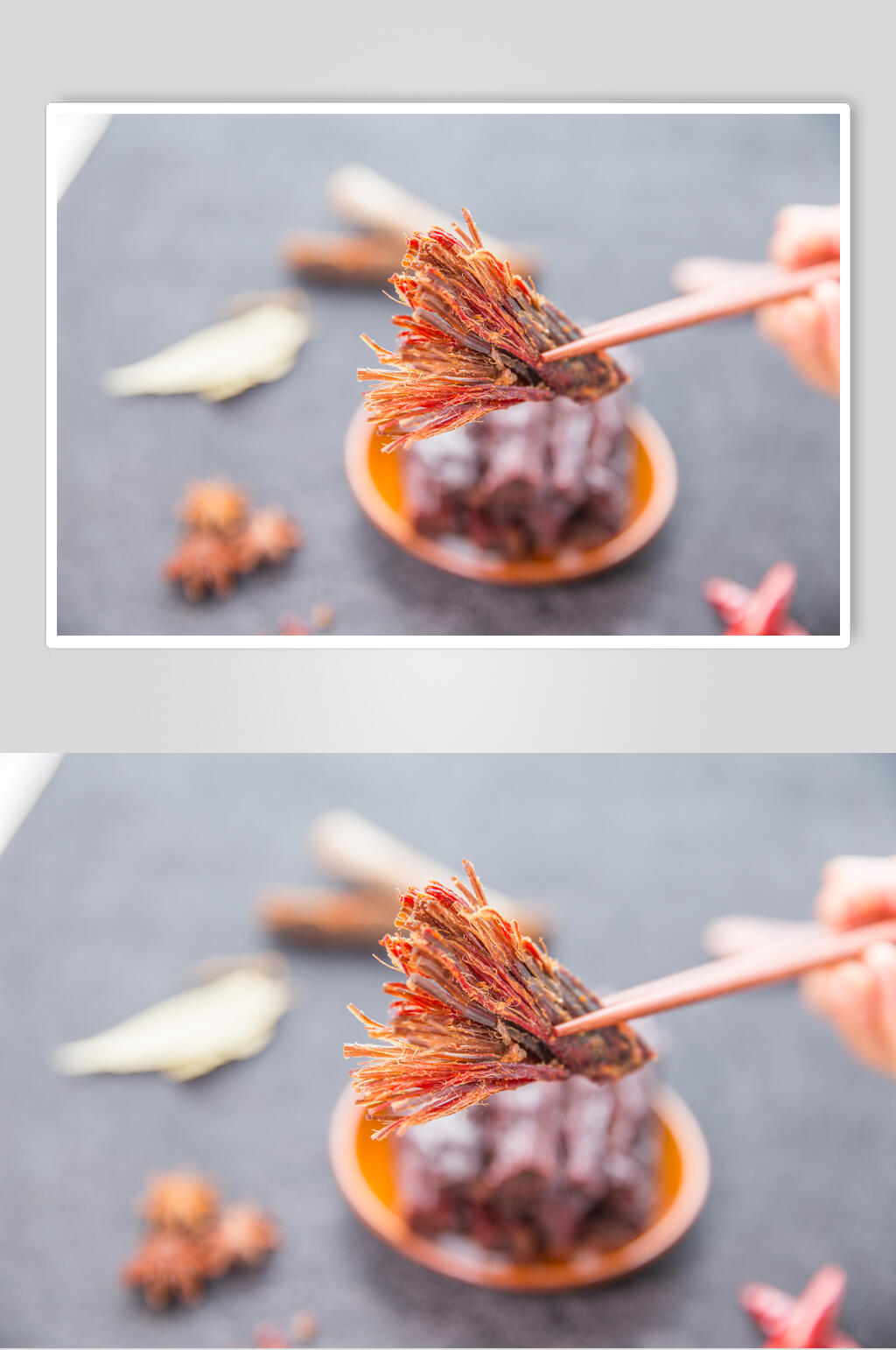牛肉干摄影特写图片素材