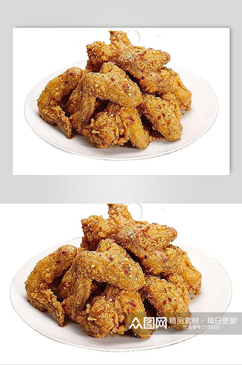 鲜香美味韩式炸鸡小食食品图片素材