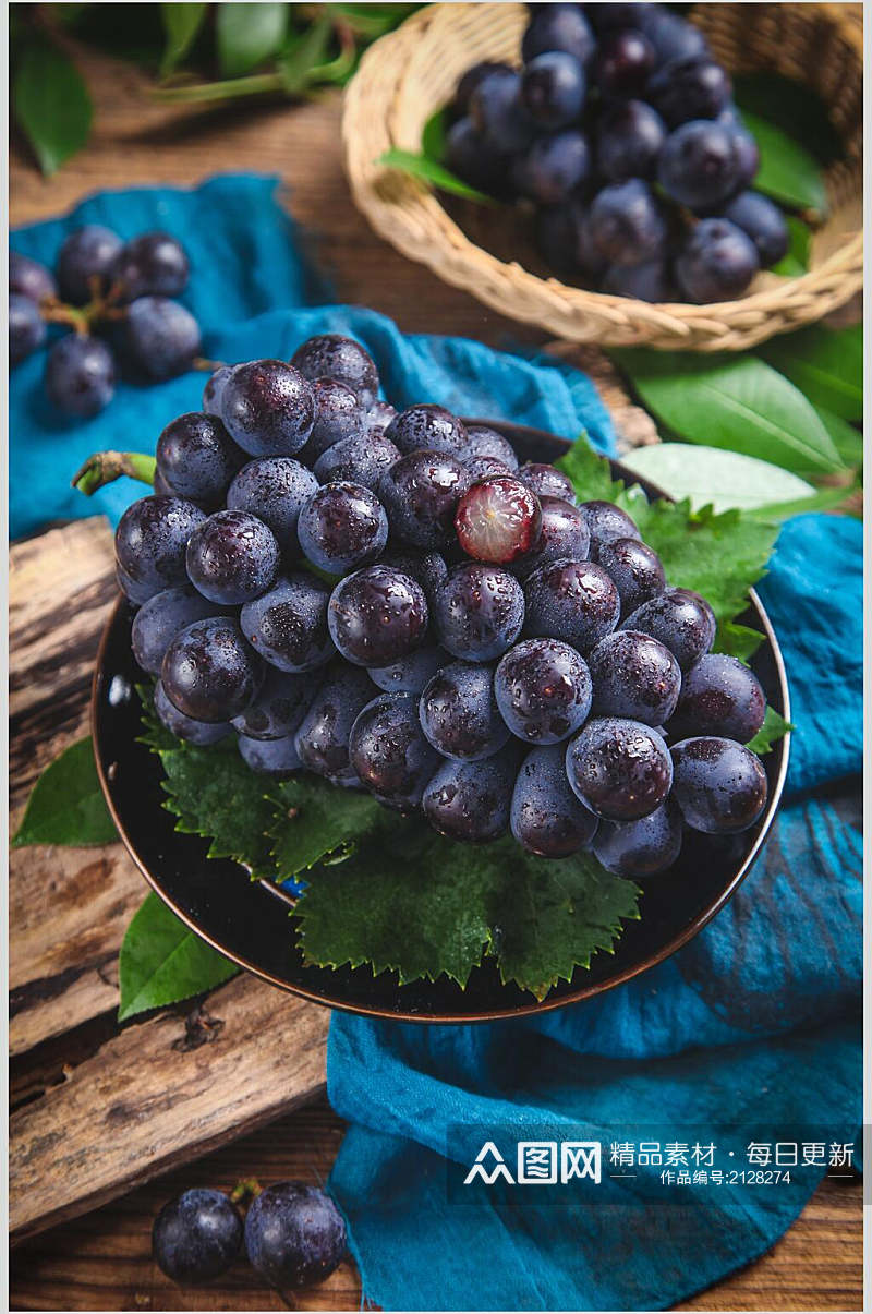 新鲜葡萄水果图片素材