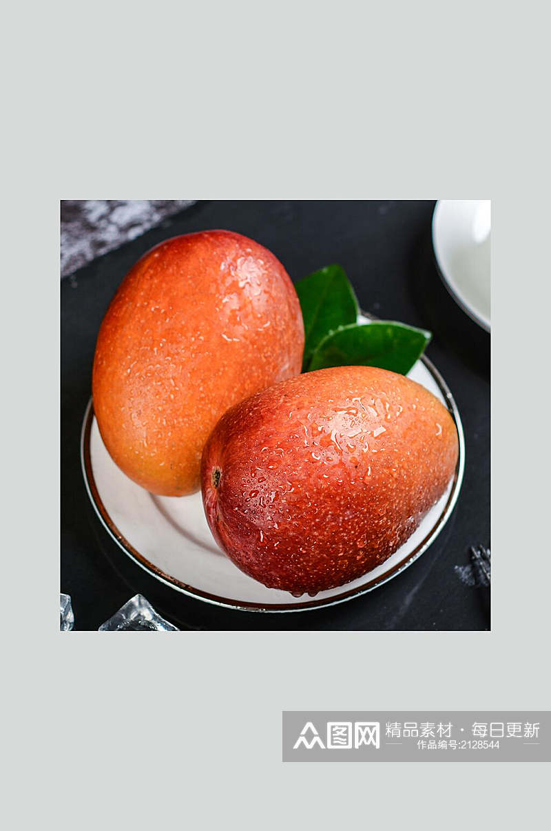 新鲜芒果水果高清图片素材