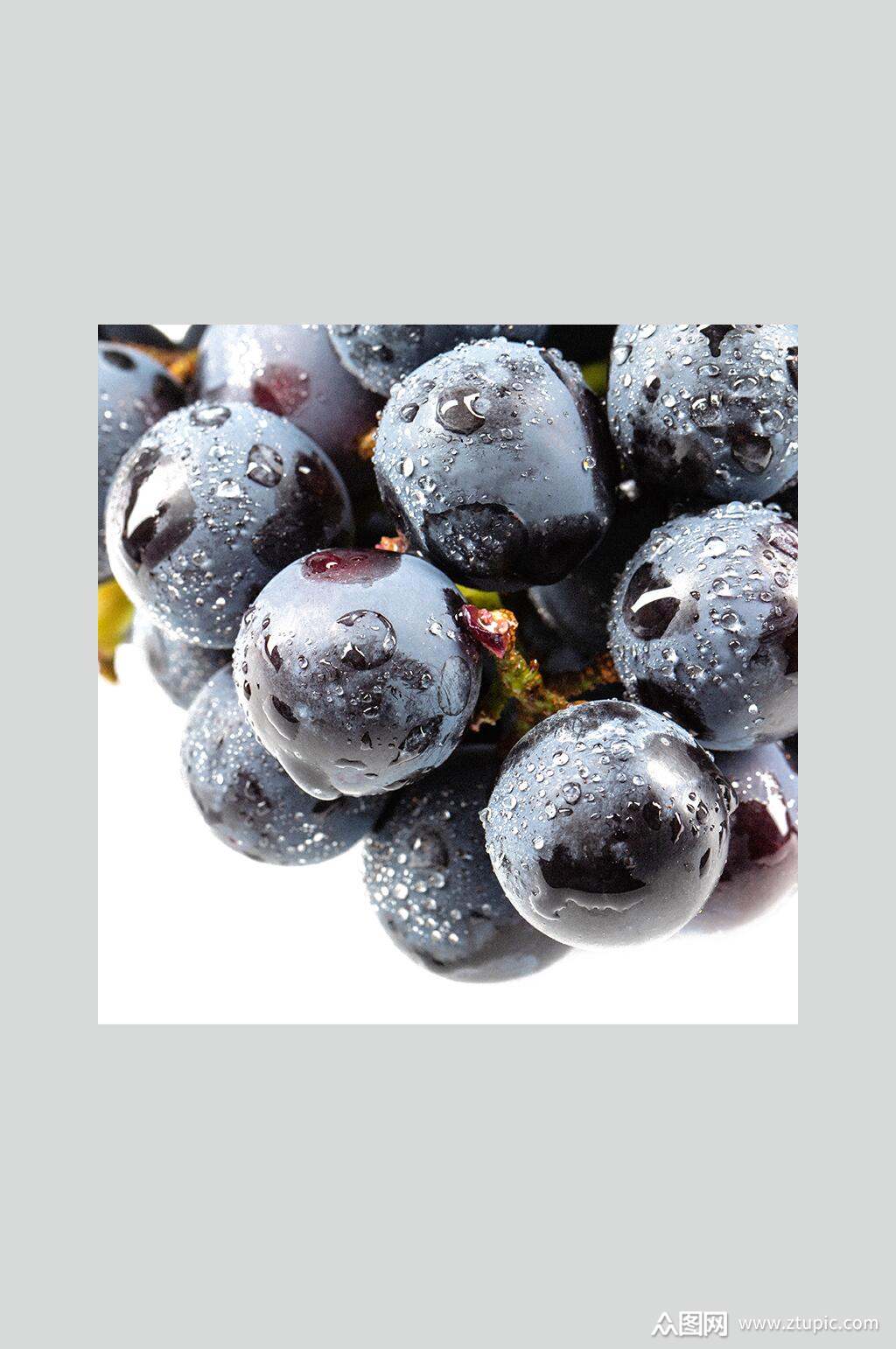 精品冰镇葡萄美食摄影图片