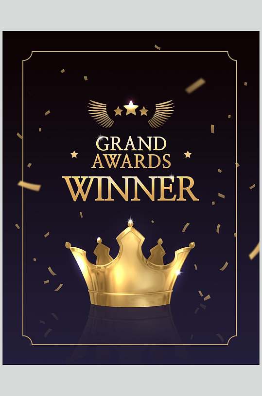 时尚极简冠军第一设计素材