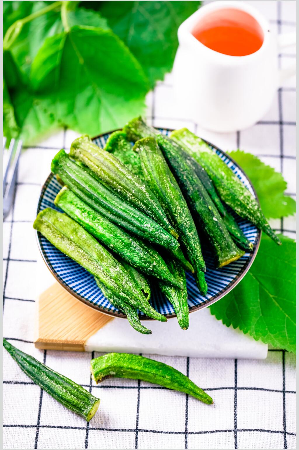 秋葵有机蔬菜图片素材