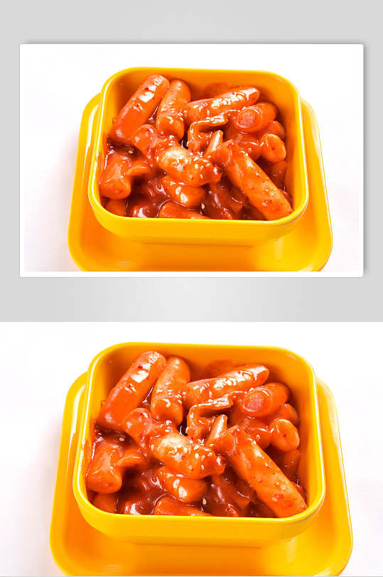 韩式炒年糕炸鸡小食美食图片