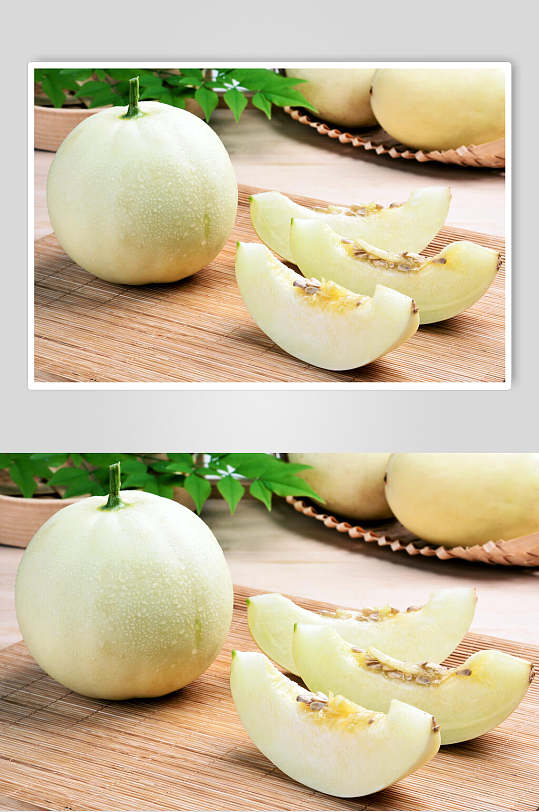 新鲜香瓜水果图片