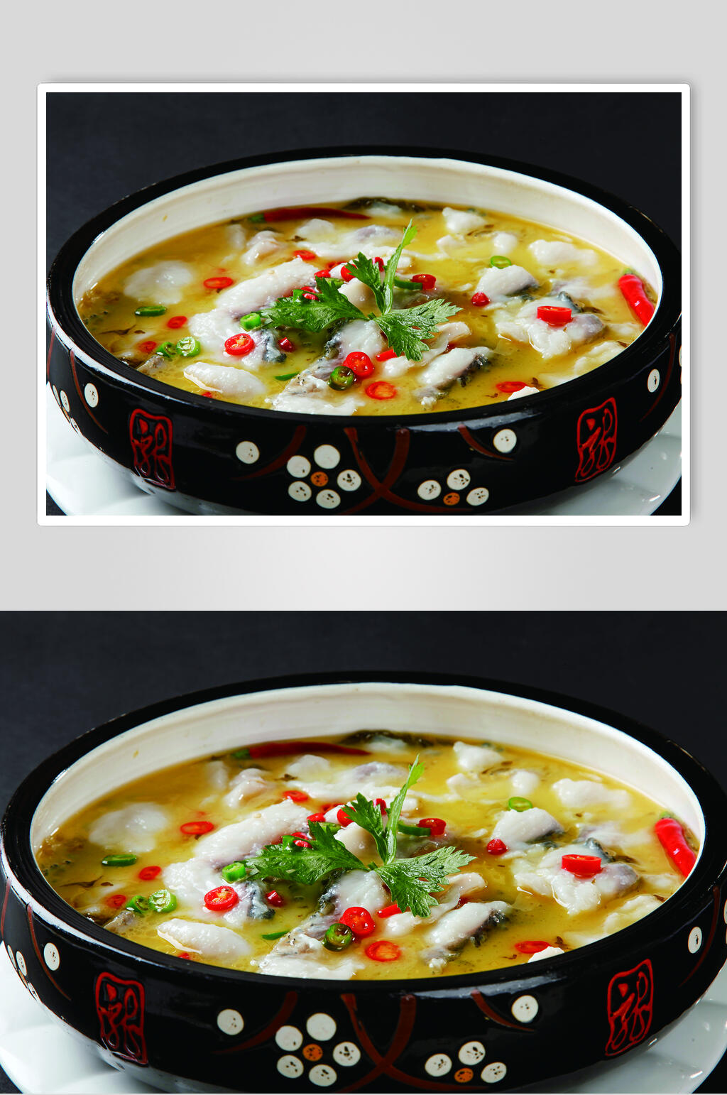 招牌美味酸菜鱼食品摄影图片素材