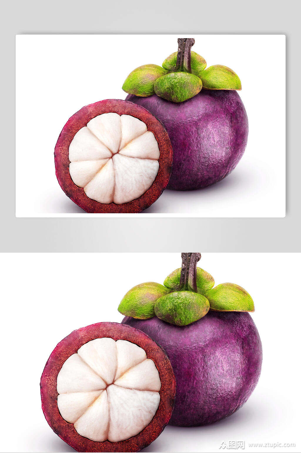 新鲜美味山竹水果食品图片