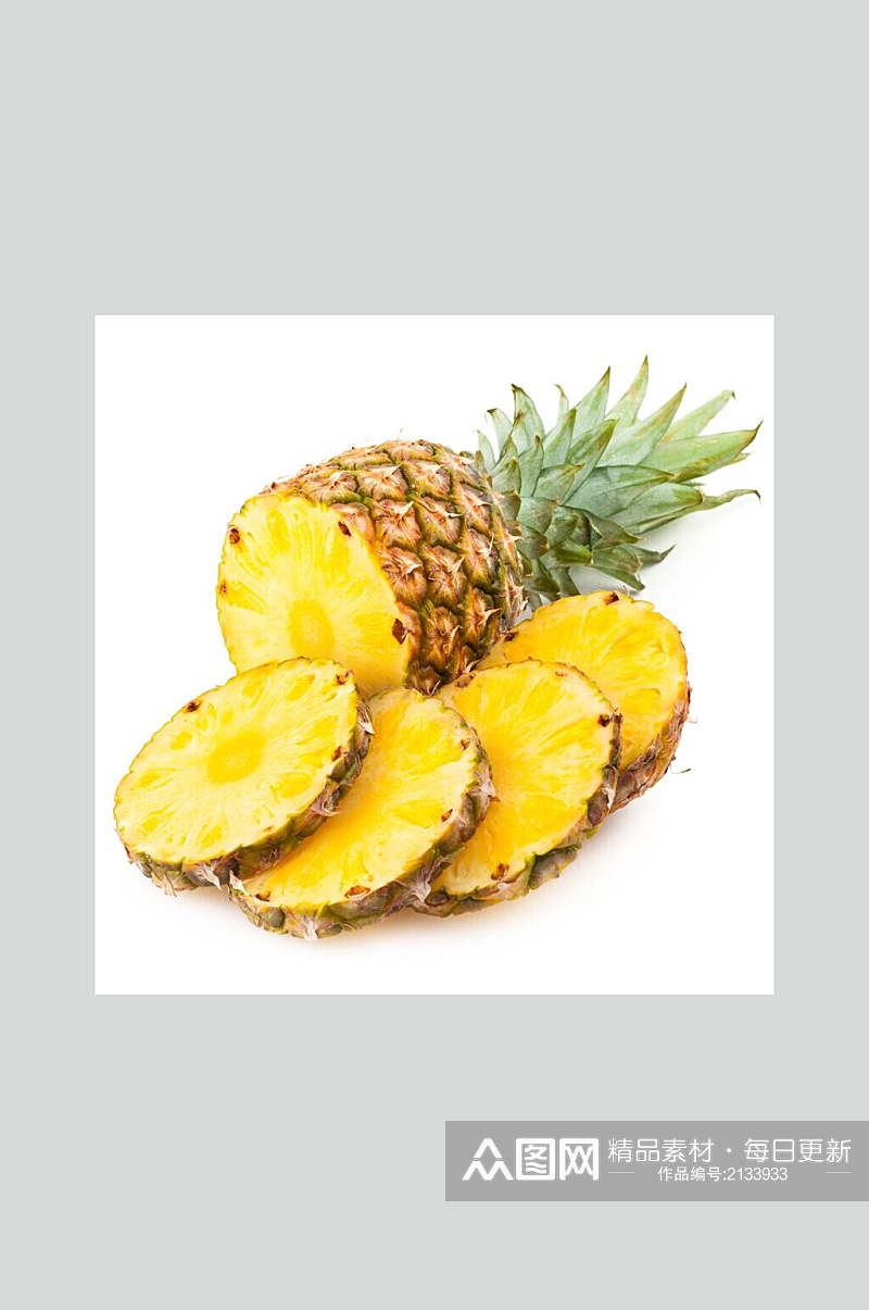 新鲜美味菠萝水果食品图片素材