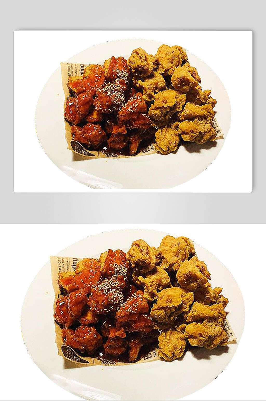 美味韩式鸡块炸鸡小食高清图片素材