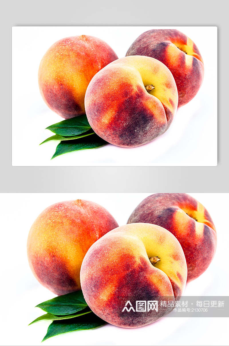 精选桃子美食实拍图片素材