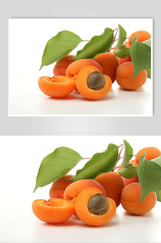 新鲜美味黄杏美食摄影图片