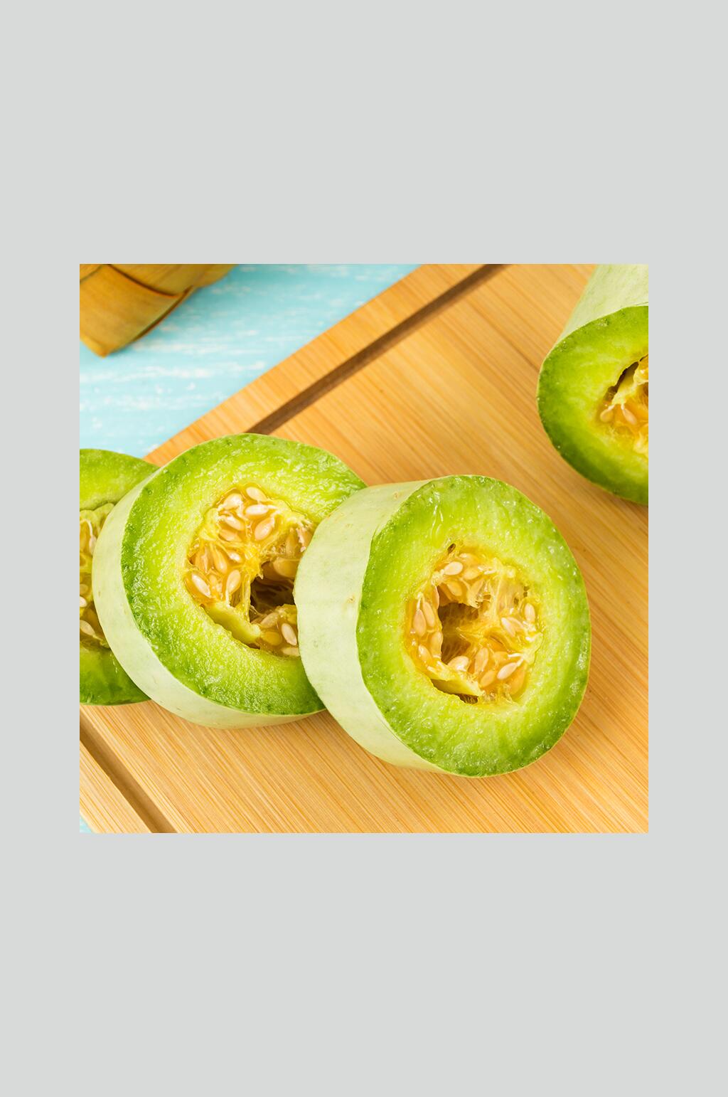 新鲜美味羊角蜜瓜美食摄影图片素材