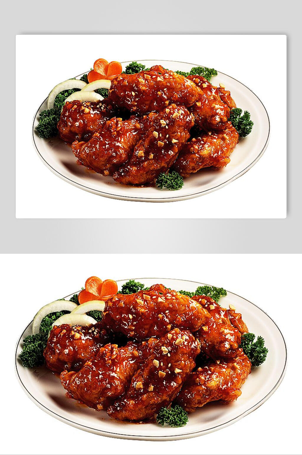 飘香美味韩式炸鸡小食摄影图片素材