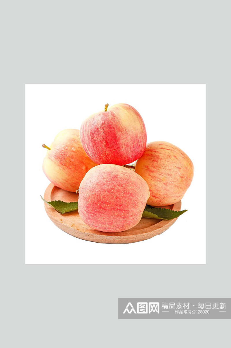 美味富士苹果美食高清图片素材