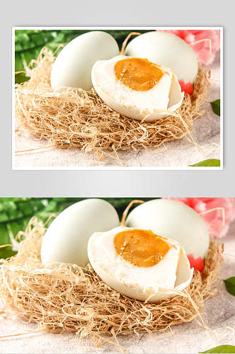 新鲜咸鸭蛋美食食品图片