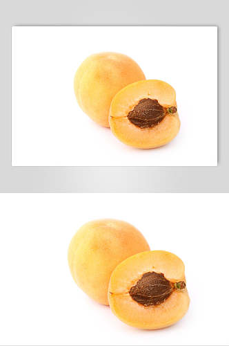 白底水果杏食品摄影图片