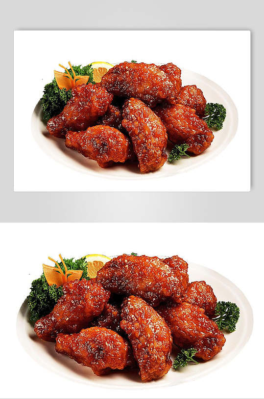 焦香美味韩式炸鸡小食食品图片