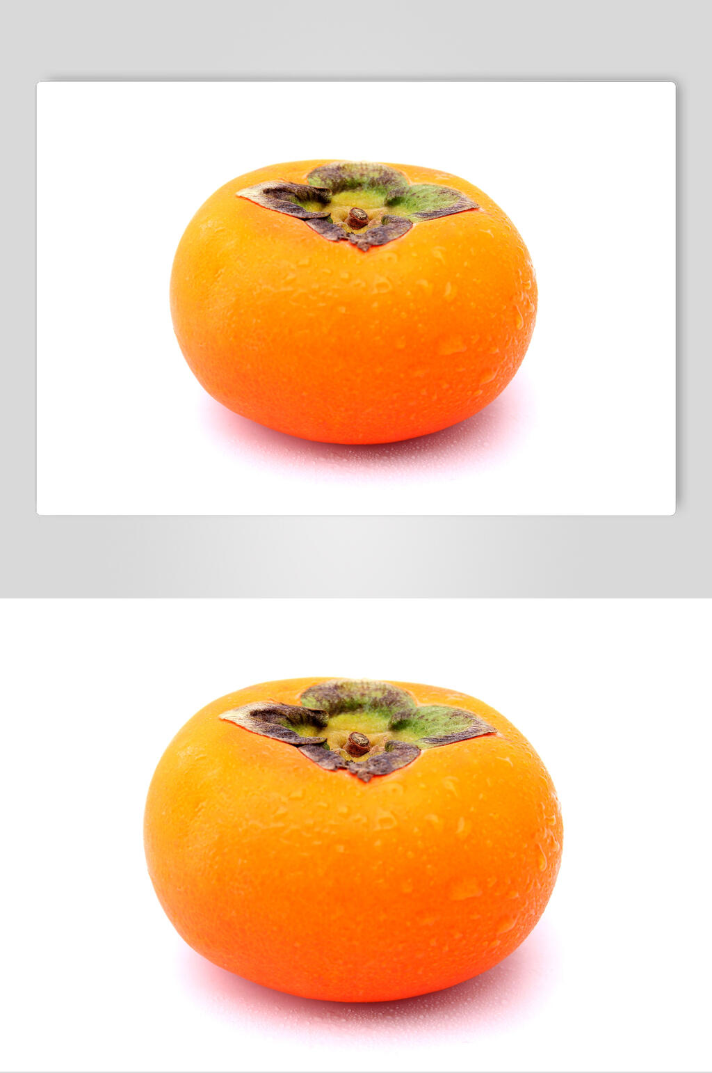 金黄柿子食品摄影图片素材