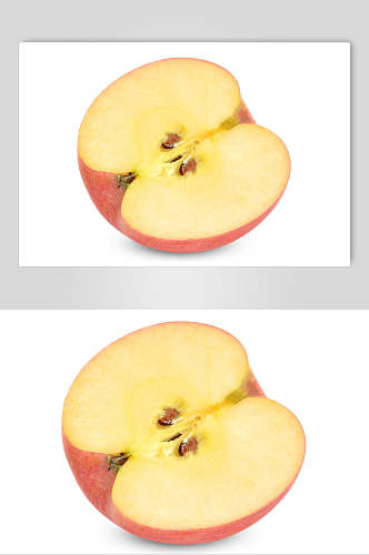 切开苹果水果高清图片