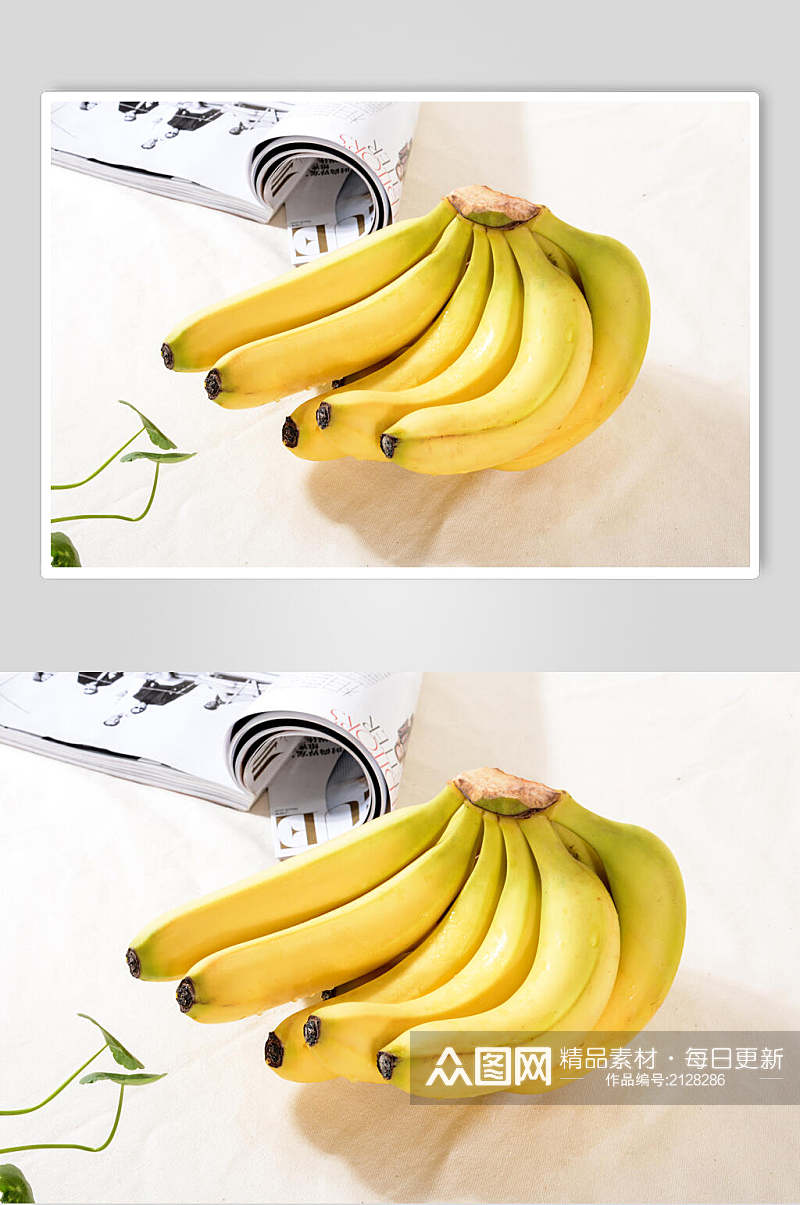 新鲜香蕉水果图片素材