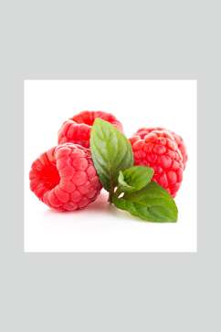 美味红润树莓食品实拍图片
