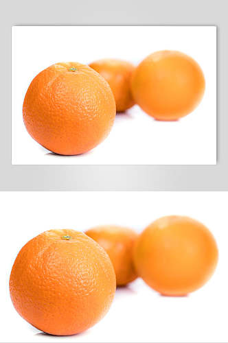 白底水果橙子食品图片