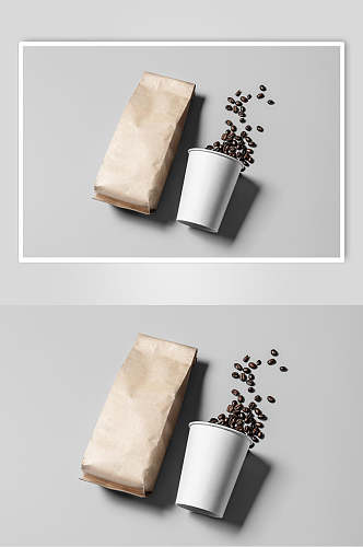 咖啡包装袋样机效果图