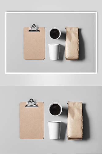 咖啡包装袋整套VI样机效果图