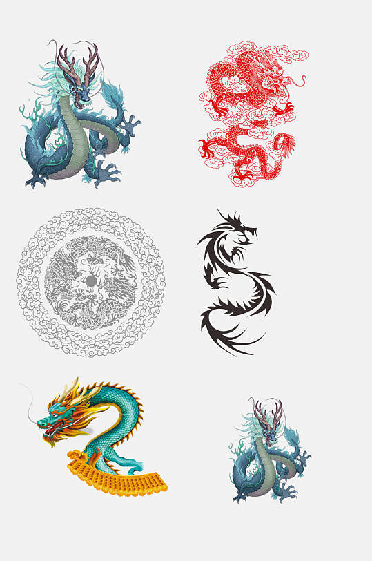 中式龙免抠元素-中式龙免抠元素图片-中式龙免抠元素素材下载-众图网