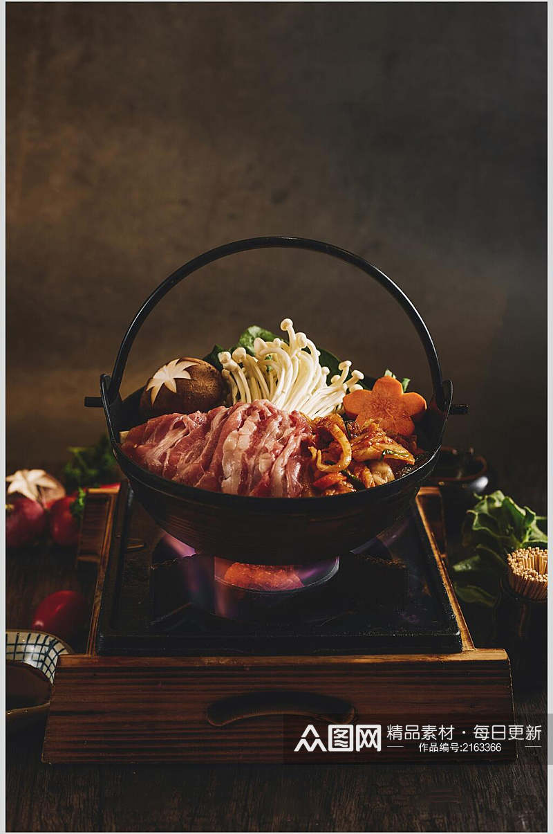 火锅日式料理摄影图片素材