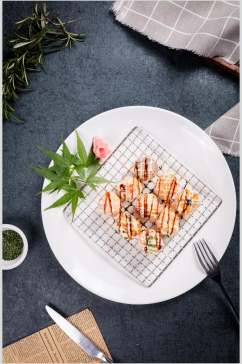 招牌日式料理美食摄影图片