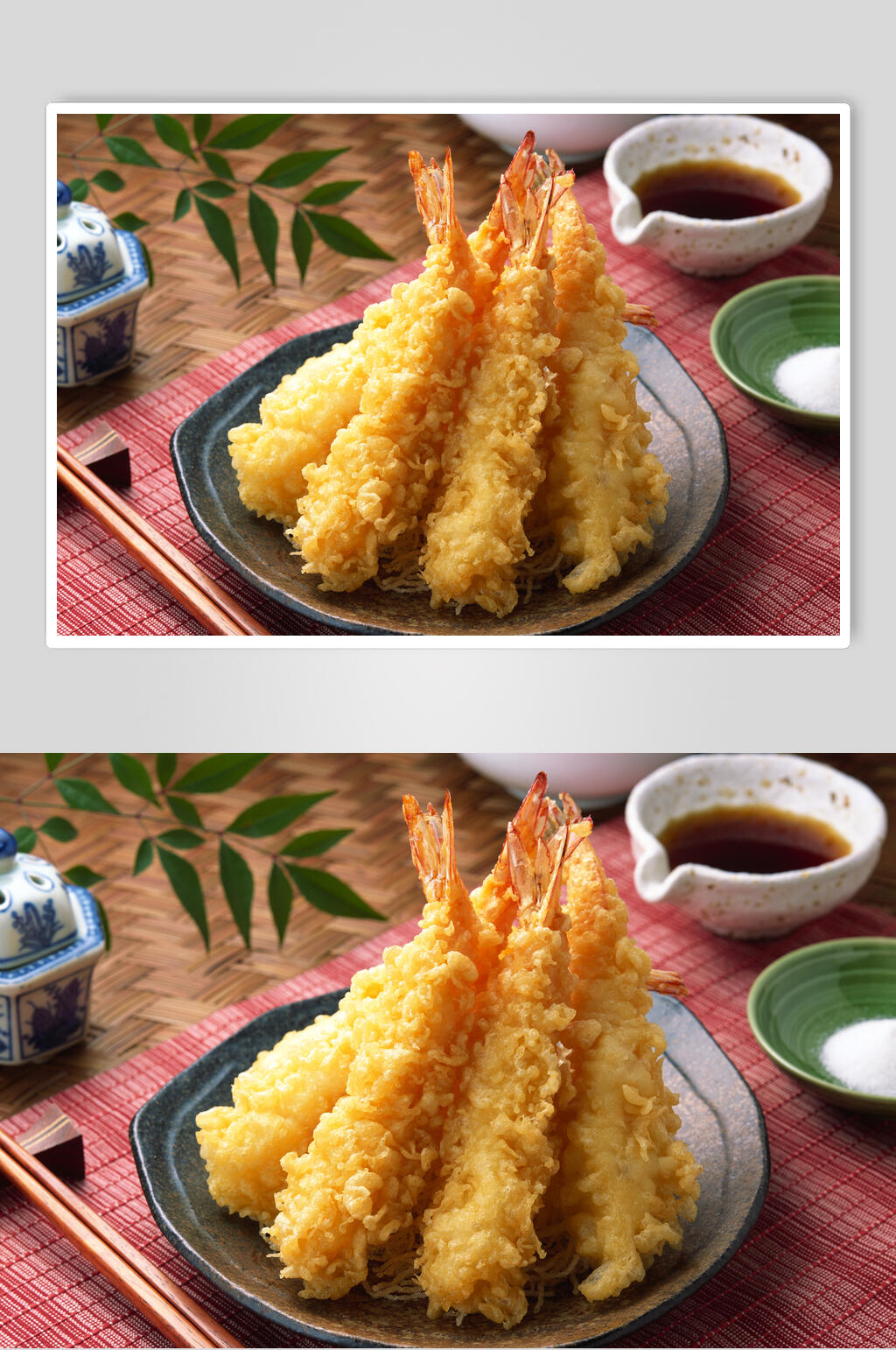 炸虾日式料理摄影图片素材