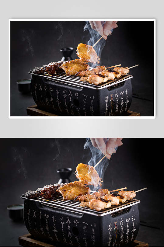 美味烤肉日式料理摄影图