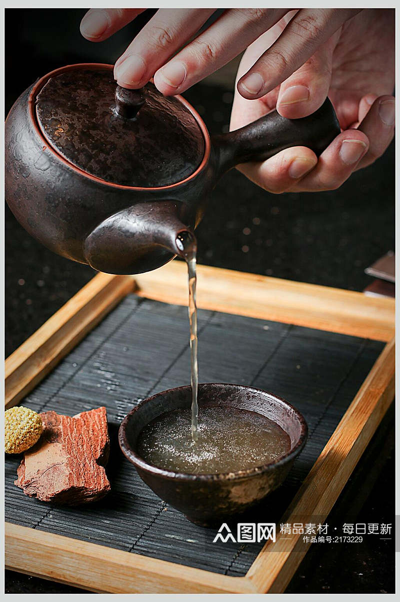 泡茶日式料理摄影图素材